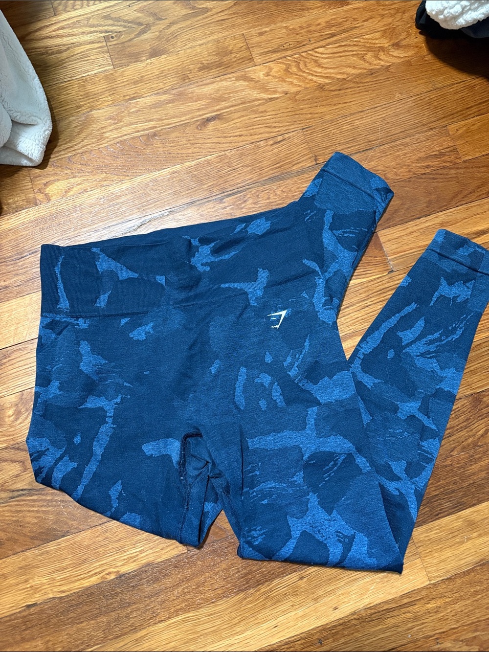 Gymshark Navy & Blue Camo Leggings